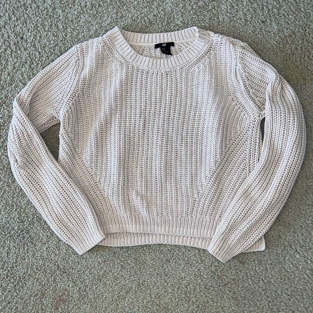 light pink sweater